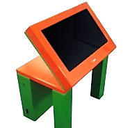 Интерактивный стол с поднимающимся монитором 24" на Android - «site66.local» - Алматы