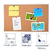 Доска пробковая 1200х900 - «site66.local» - Алматы