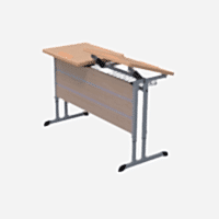 Стол ученический двухместный с наклоняемыми столешницами - «site66.local» - Алматы