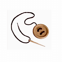 Большая пуговица со шнурком - «site66.local» - Алматы