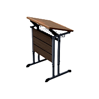 Стол ученический одноместный наклоняемый на плоскоовальной трубе 3-7 гр.р. - «site66.local» - Алматы