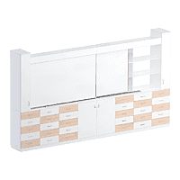 Раздвижная система аудиторных досок (бук/белый) - «site66.local» - Алматы