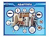 Панель-тренажер "Квартира" для реабилитации функций верхних конечностей - «site66.local» - Алматы