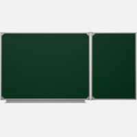 Меловая доска аудиторная двухэлементная магнитная зеленая полимерная - «site66.local» - Алматы