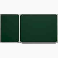 Меловая доска аудиторная двухэлементная магнитная зеленая эмалированная - «site66.local» - Алматы